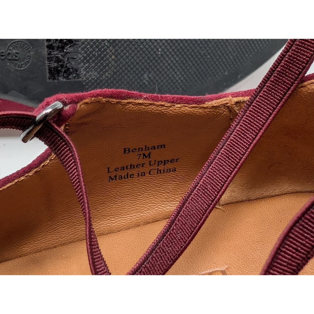 L'Amour Des Pieds Shoes Burgundy Suede Lace Up Benham Heels Women's Size 7 - Picture 11 of 11